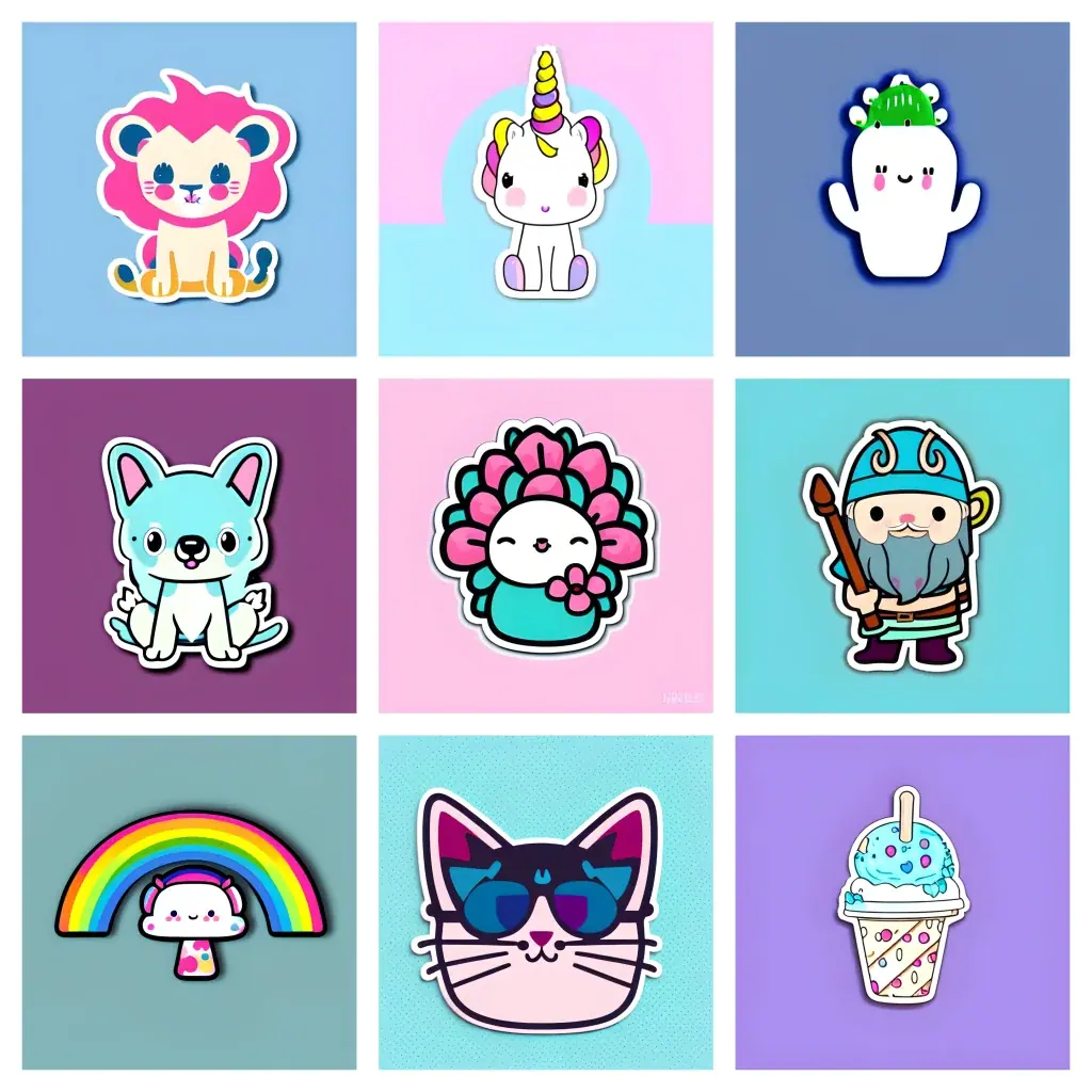 Cute Stickers prompt preview