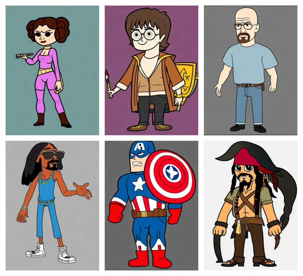 Cal Arts Style (parody) ai model example for Anime, Character, Digital Art, Stable Diffusion