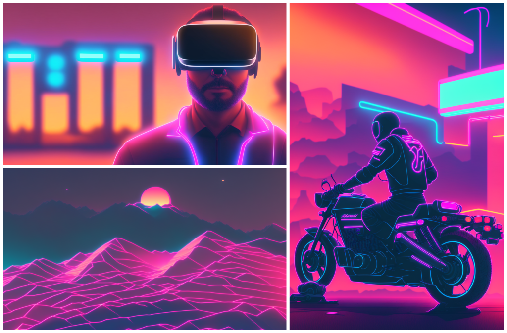 Synthwave Collage